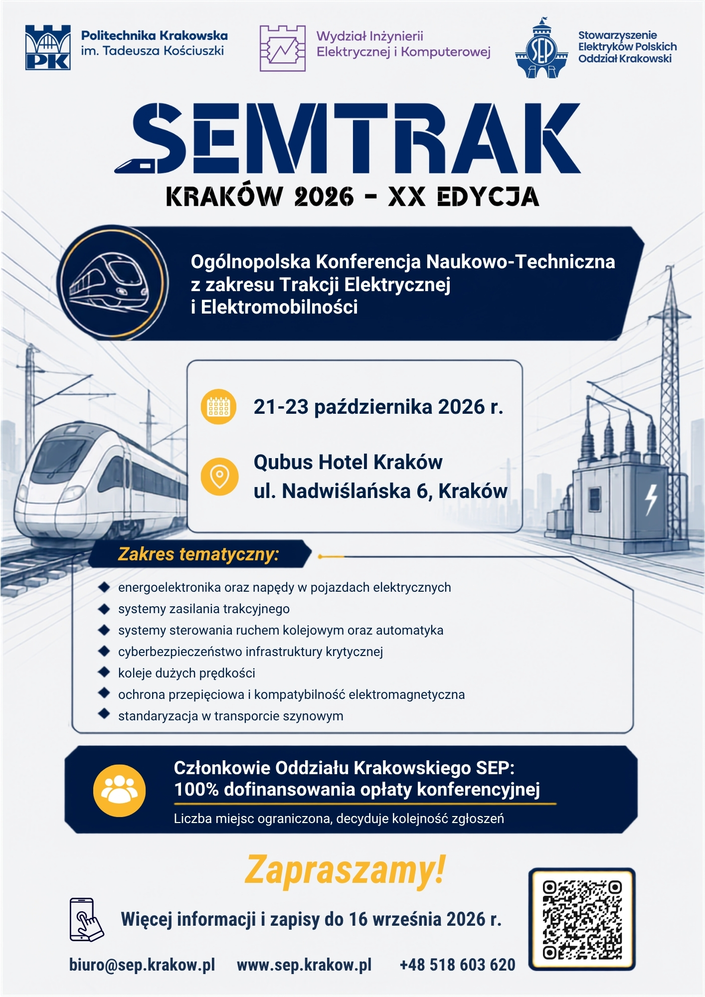 SEMTRAK 2026 - XX Ogólnopolska Konferencja Naukowo-Techniczna